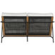 Milan Stinson White Outdoor Sofa, 2 Seater